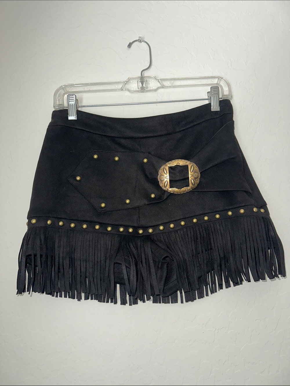 Suede Western Inspired Mini Skirt XS-S